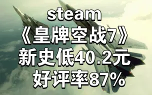 Download Video: steam《皇牌空战7》新史低40.2元 好评率86%