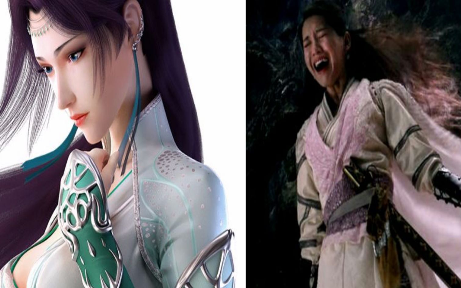 敌我云韵电视剧中云韵和动漫云韵的对比