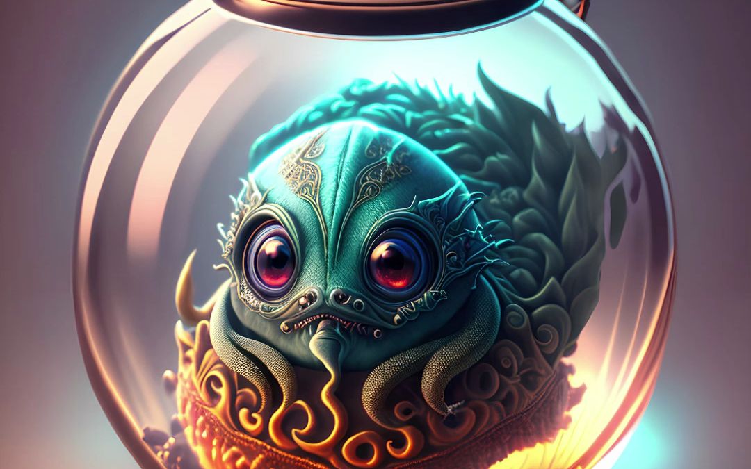 ai 绘画 克苏鲁萌宠01