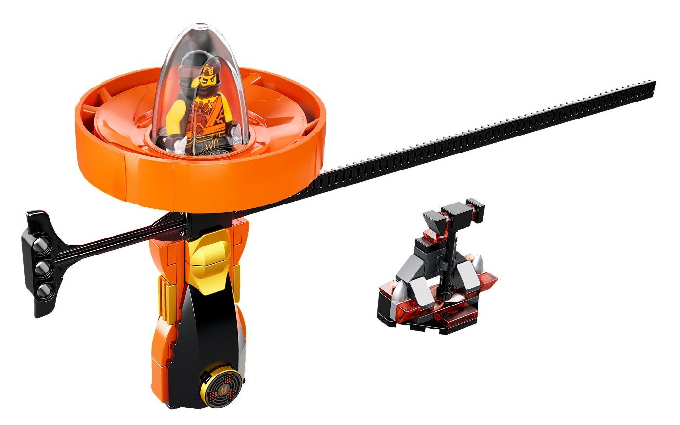 乐高lego70637幻影忍者旋转大师寇拼搭搬砖视频