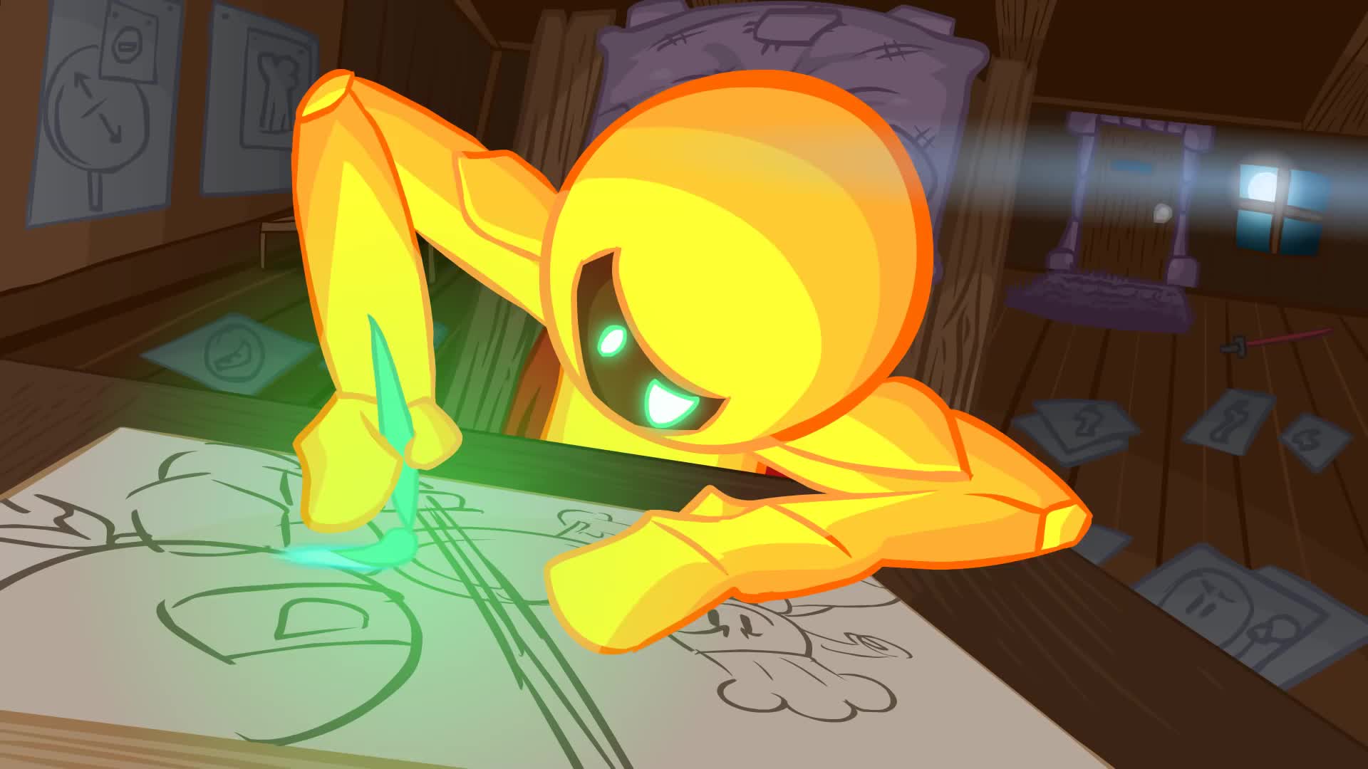 invincibility knight - gildedguy twitch animation contest entry