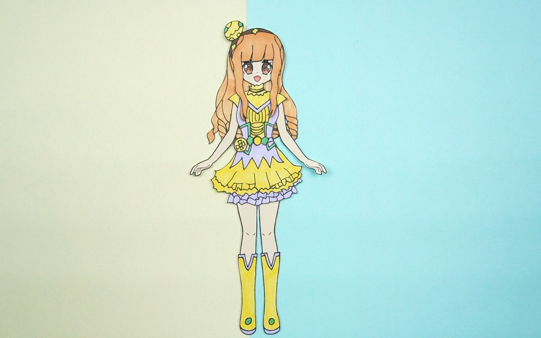 舞法天女创意手工,纸娃娃卡通女孩索拉天女亚曼