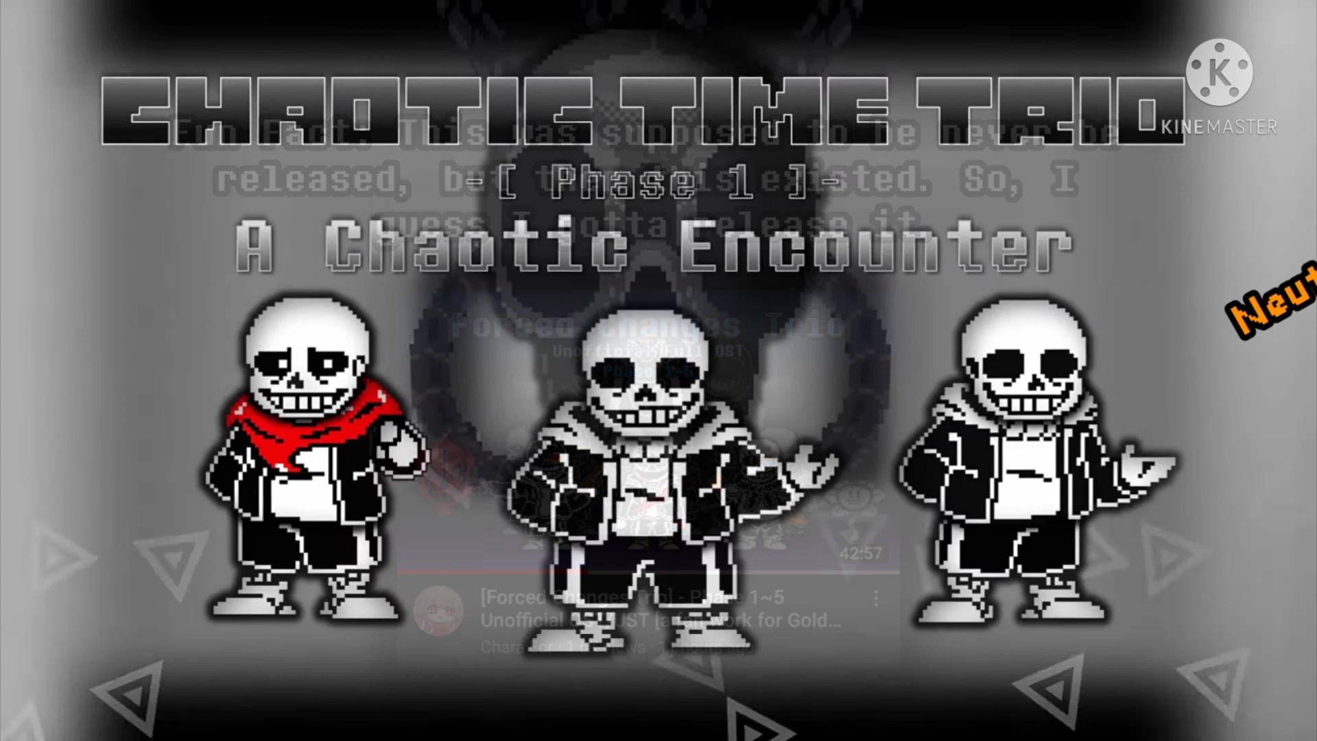 [ 传说之下au:三重混沌 ]chaotic time trio - a chaotic encounter