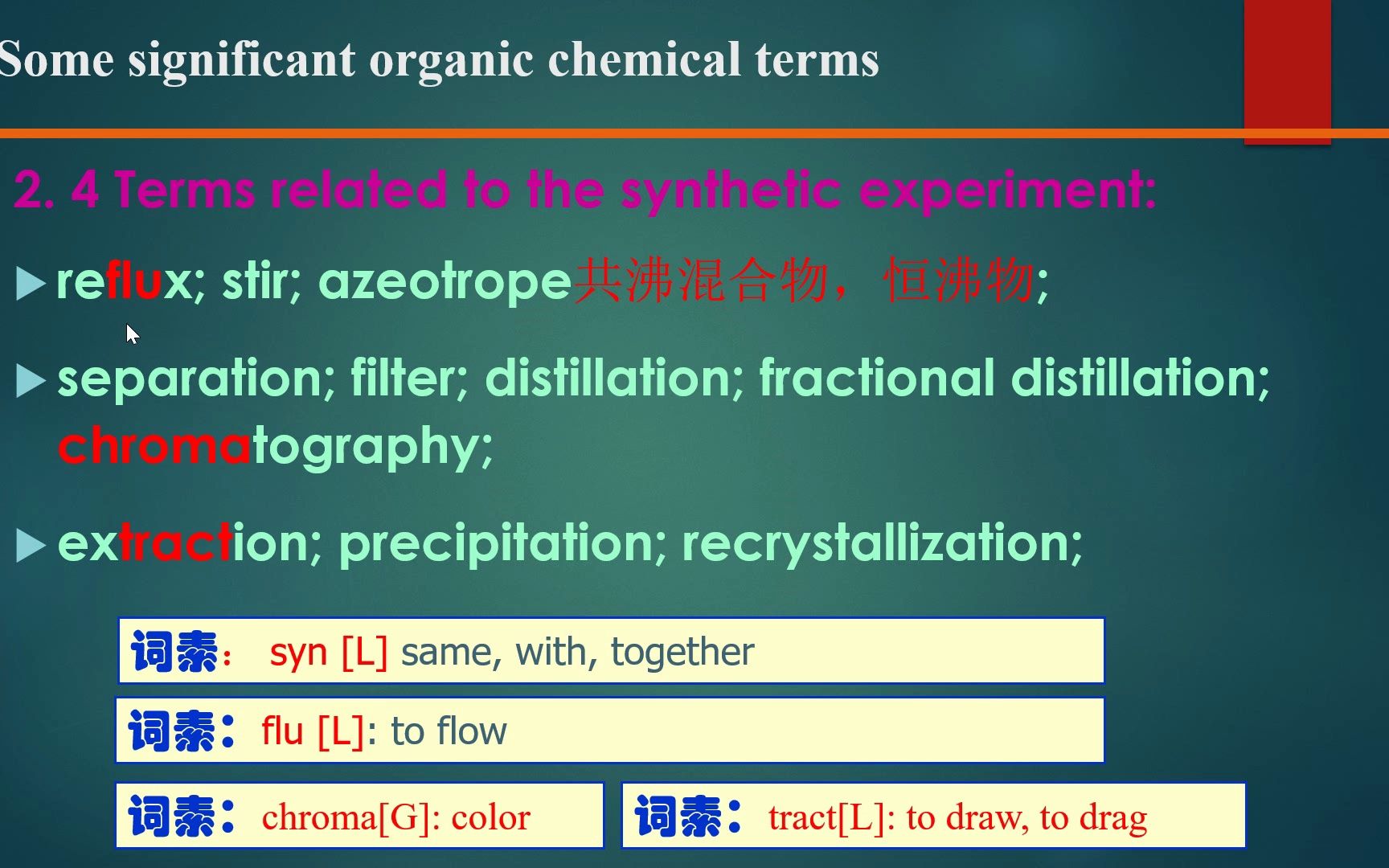 02考研复试有机化学基础英语有机合成实验常见术语哔哩哔哩bilibili