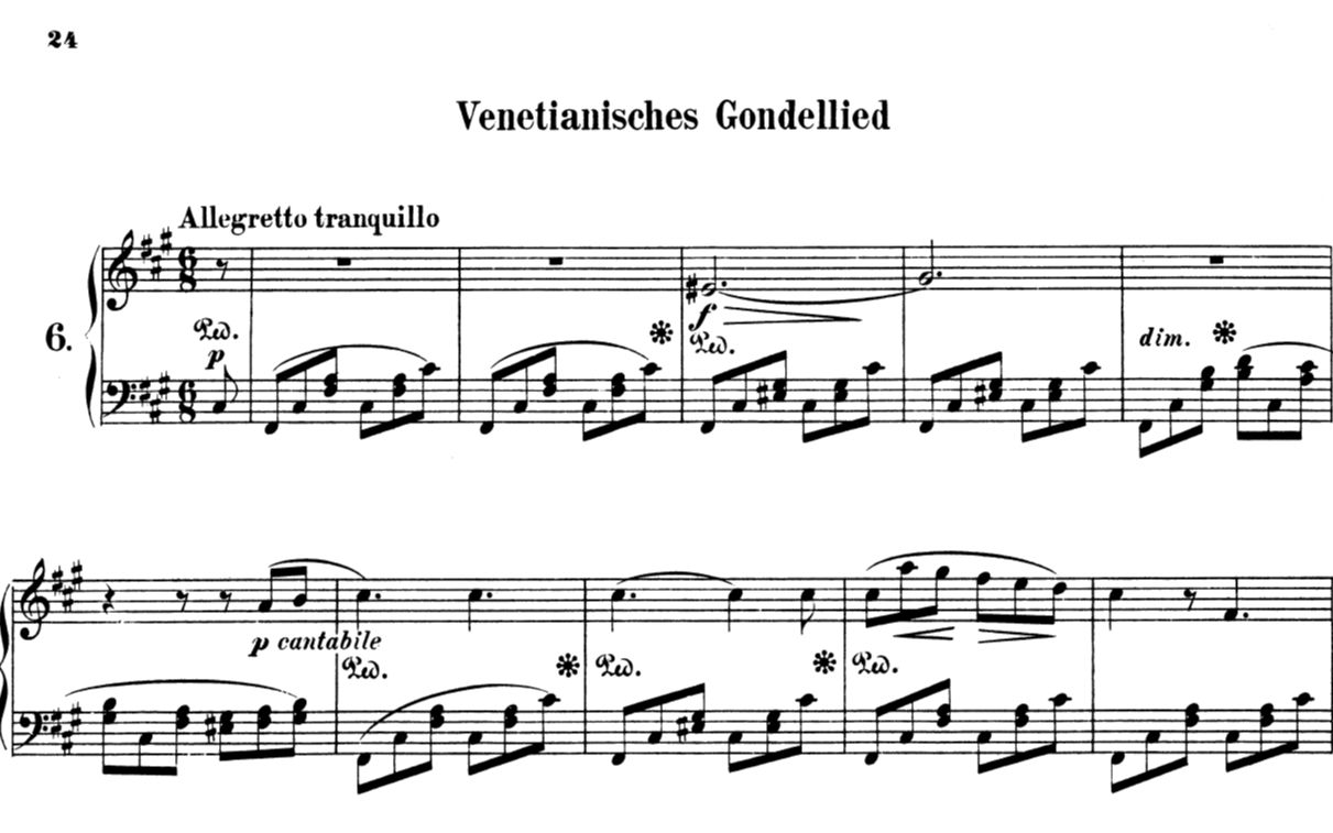 门德尔松-威尼斯船歌(op.30 no.6)演奏教程小样 by josh wright