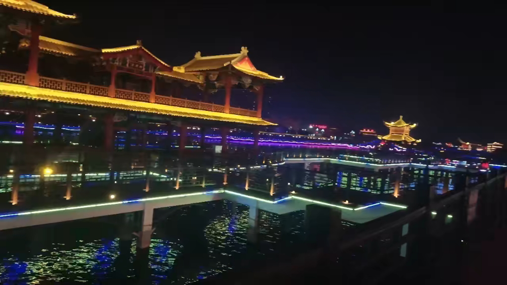 泰安老城街夜景