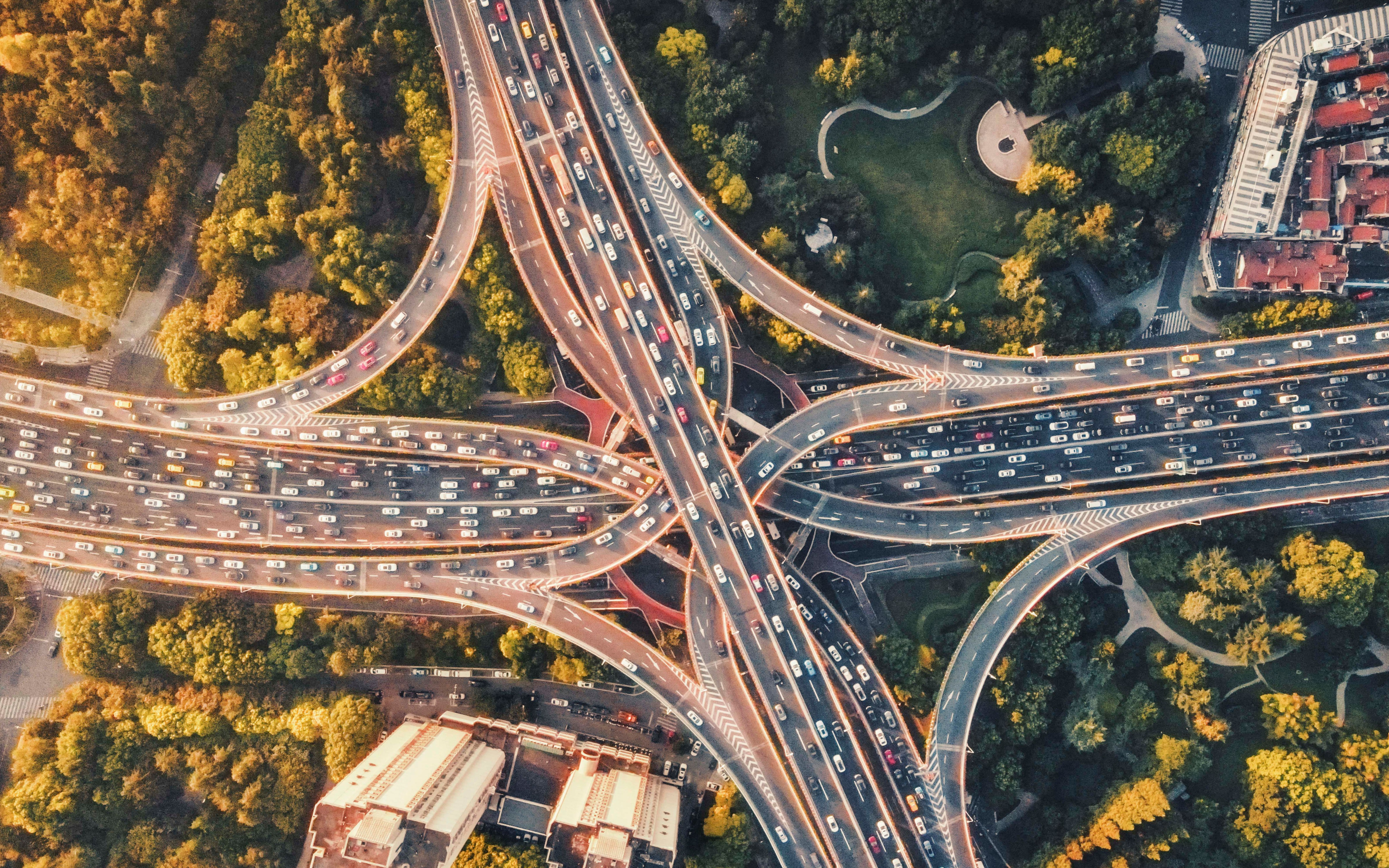 【航拍上海】南北高架与延安高架_哔哩哔哩_bilibili