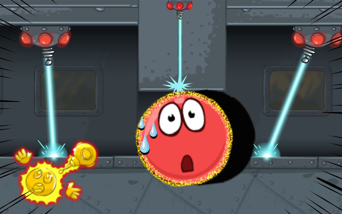 红球闯关小红球遭遇激光陷阱头皮发麻呀