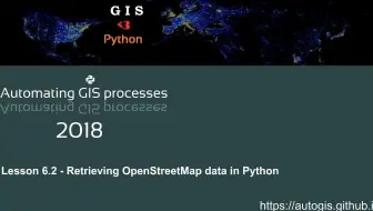 AutoGIS Lesson 6.2 (2018) - 在Python中检索OpenStreetMap数据