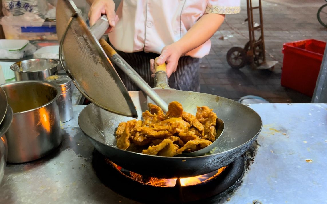 [图]东北人有多爱吃锅包肉？市场竟然还有锅包肉摊