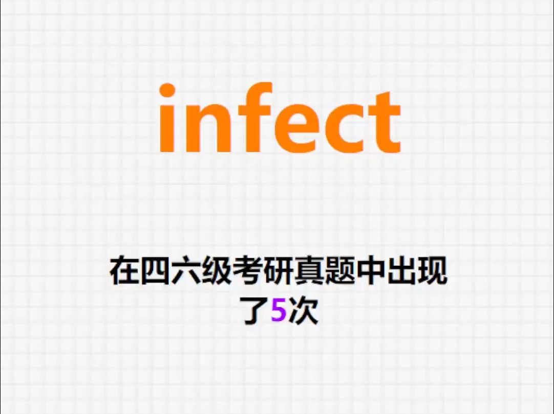 𐟔”高频单词:infect哔哩哔哩bilibili