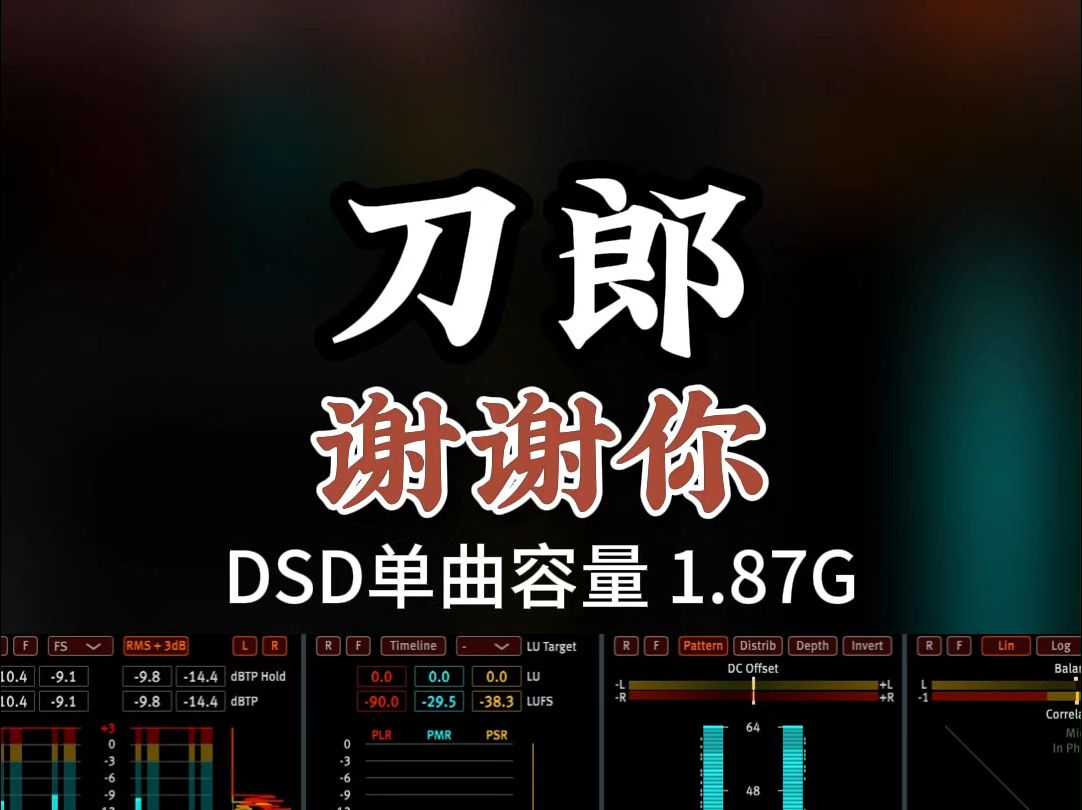 [图]刀郎的至诚心路，十八年后再次感动万千歌迷！《谢谢你》DSD完整版1.87G，百万调音师专业录音棚制作，顶级hifi无损音质