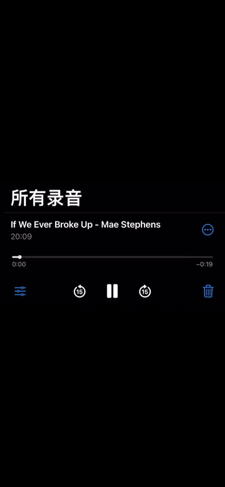 英文翻唱ifweeverbrokeup