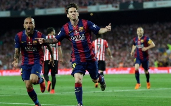 1415国王杯决赛梅西集锦梅西千里走单骑连过数人破门