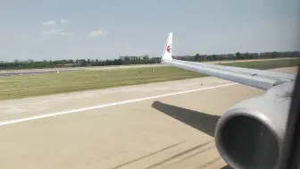 下载视频: （手机原声）中国东方航空737-800太原武宿起飞 看见久违封停的737max8