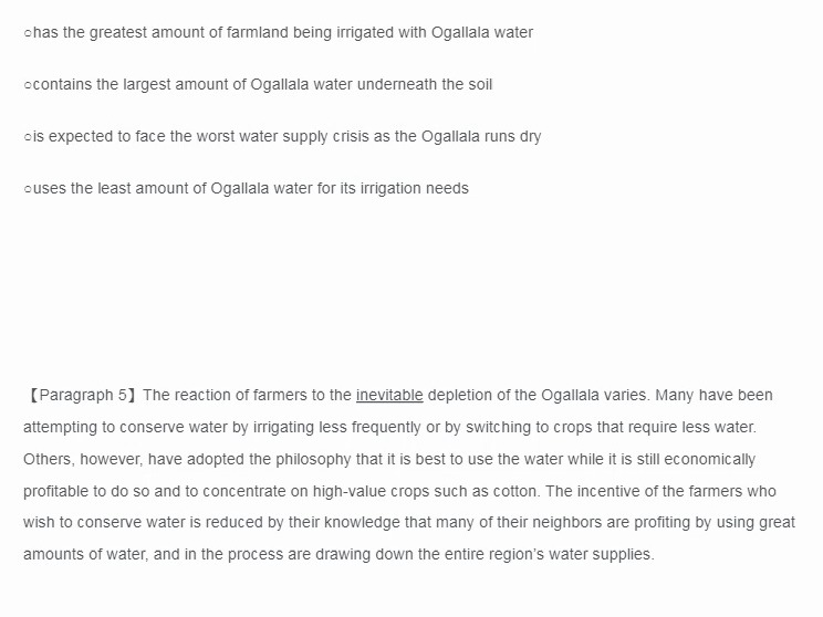 TF阅读真题第444篇Depletion of the Ogallala Aquifer哔哩哔哩bilibili