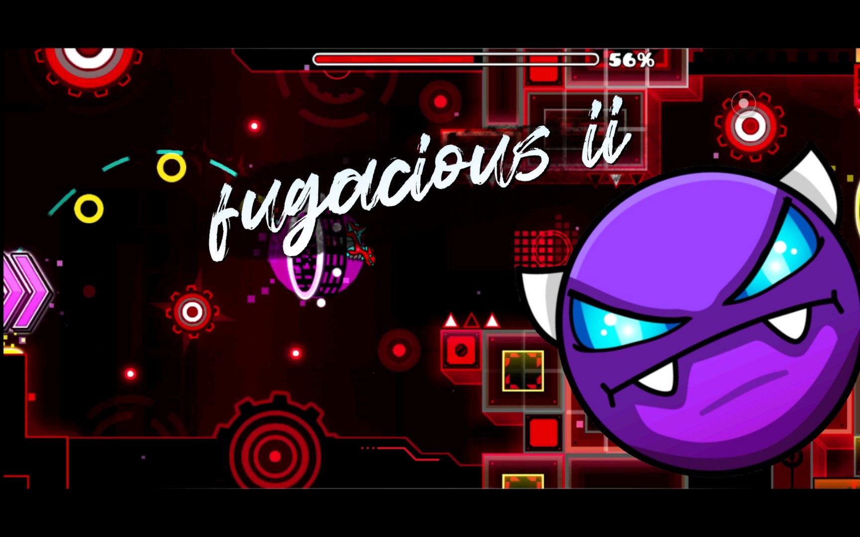 几何冲刺(weekly)fugacious ii by iianubisi(easy demon)[3/3coin]