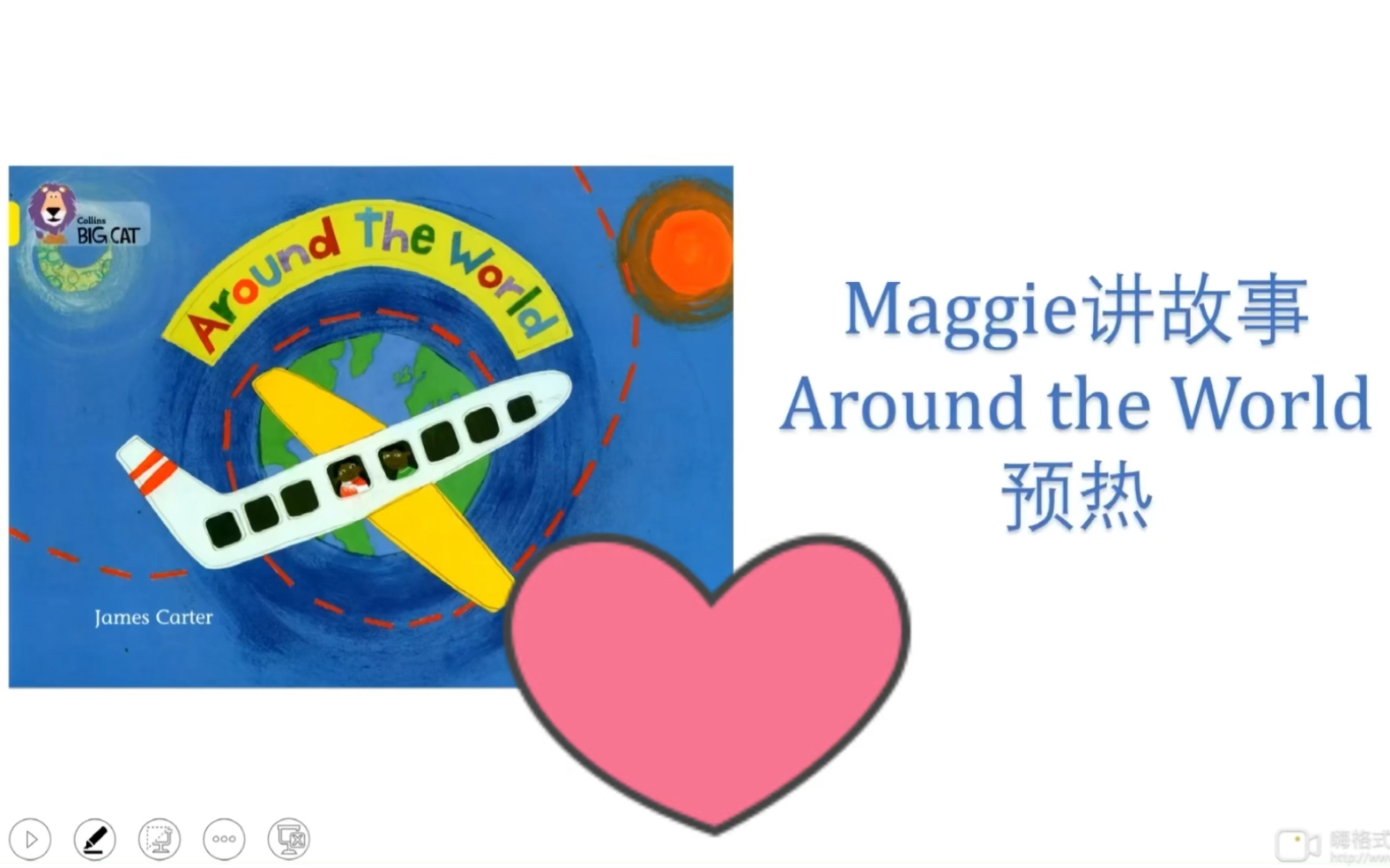 [图]Maggie讲故事   大猫分级阅读3级黄色系列  Around the world 预热