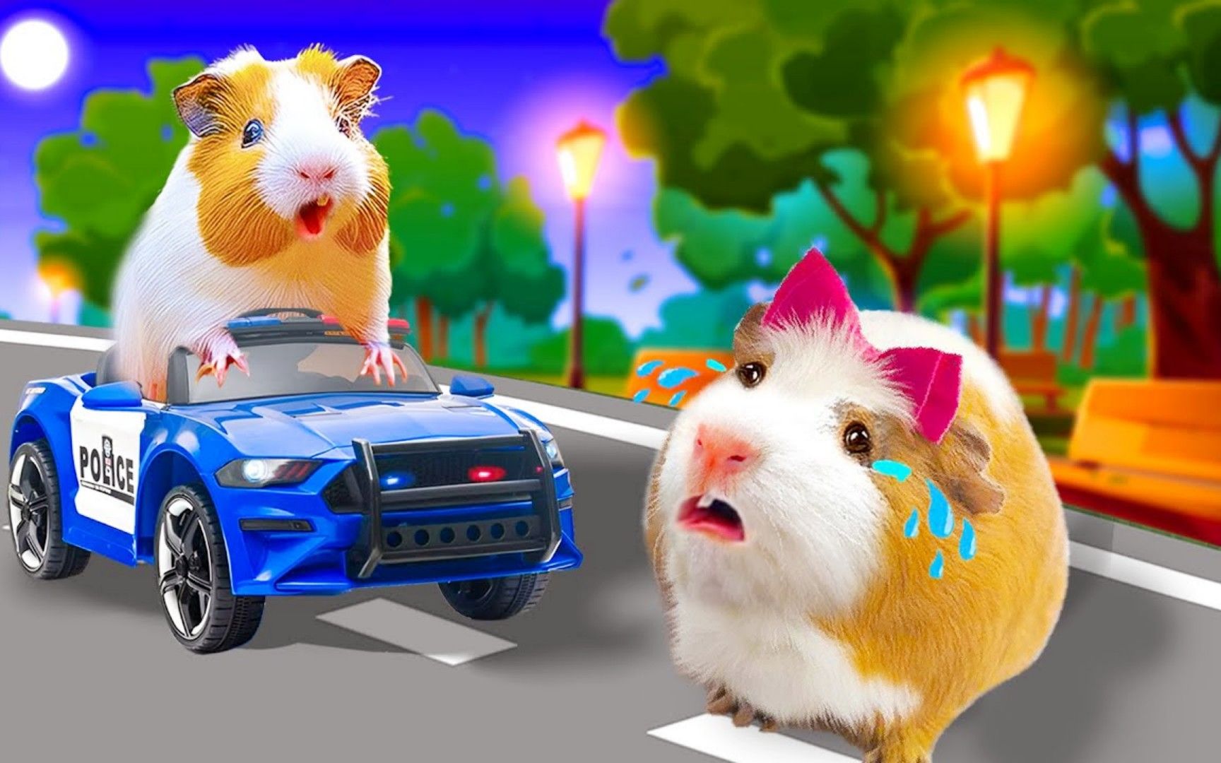 小仓鼠大冒险:鼠妹妹伤心离家出走,仓鼠历经千辛万苦能否找回?