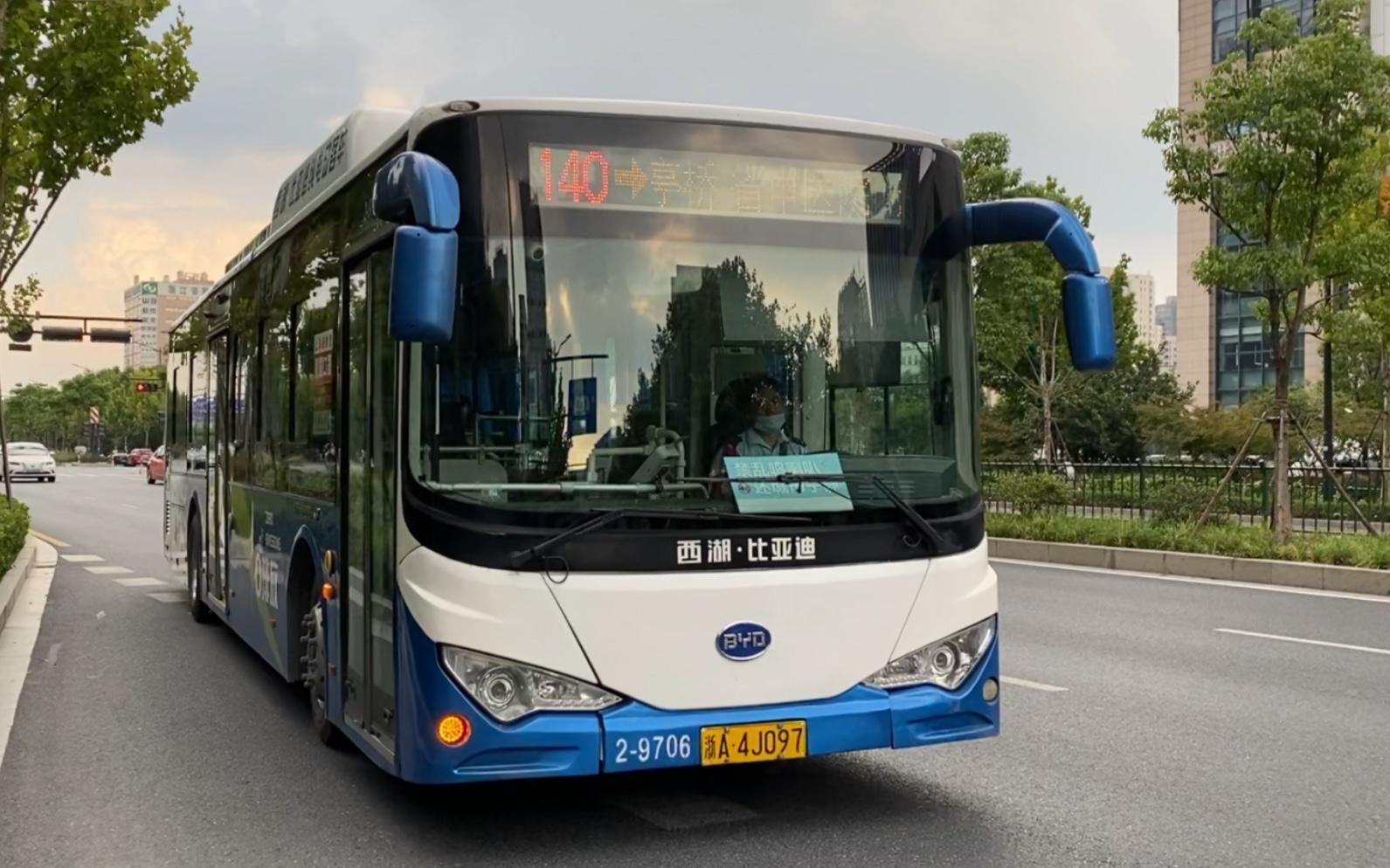 杭州公交 byd k9f 140路 2-9706