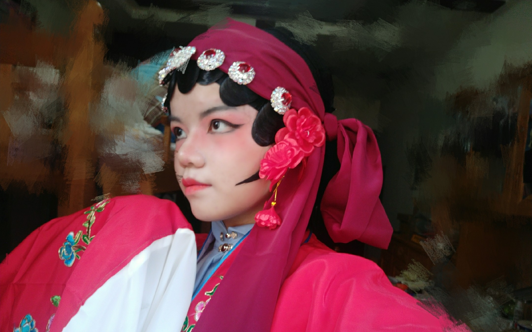【狐白】伪戏妆 典狱司二月红戏服 妆面记录非教程 内有车祸现场