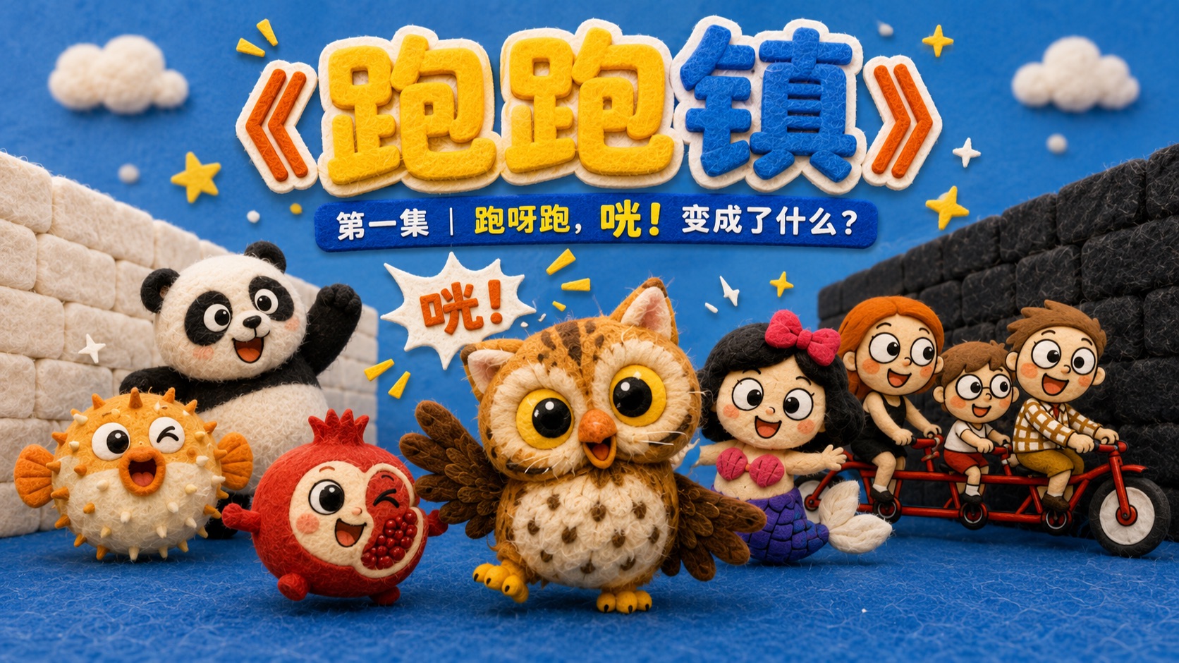跑呀跑，咣！变成了什么？