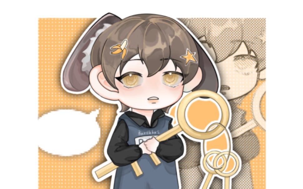 中国boy指绘用手指绘个把兔崽子放门口的猩猩牌兔妈妈