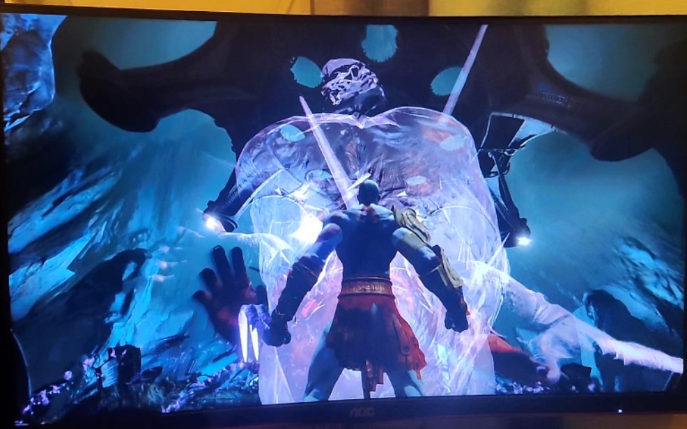 ps3实录:战神3奎爷大战冥王哈迪斯,(不是那个肉鸽的哈迪斯哦!