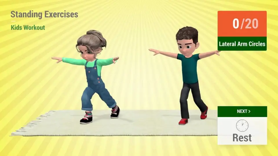 Standing exercises for discount kids