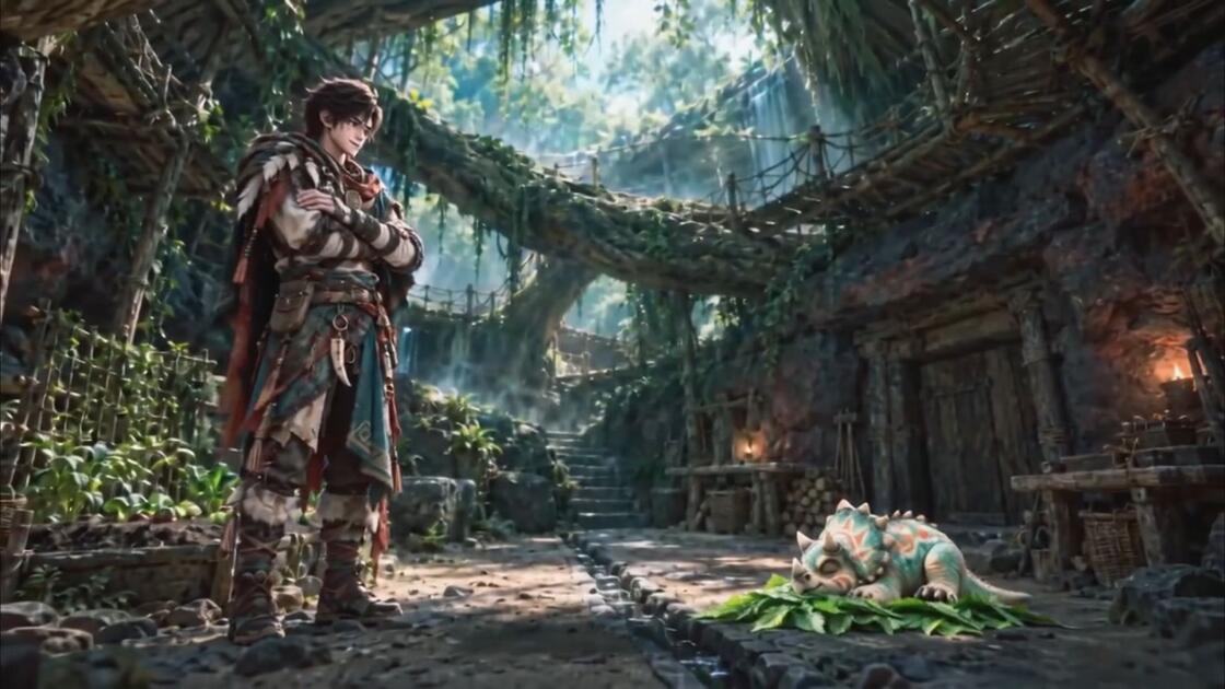 史前求生纪元折叠石洞古卷第一季 (120集)AI短剧