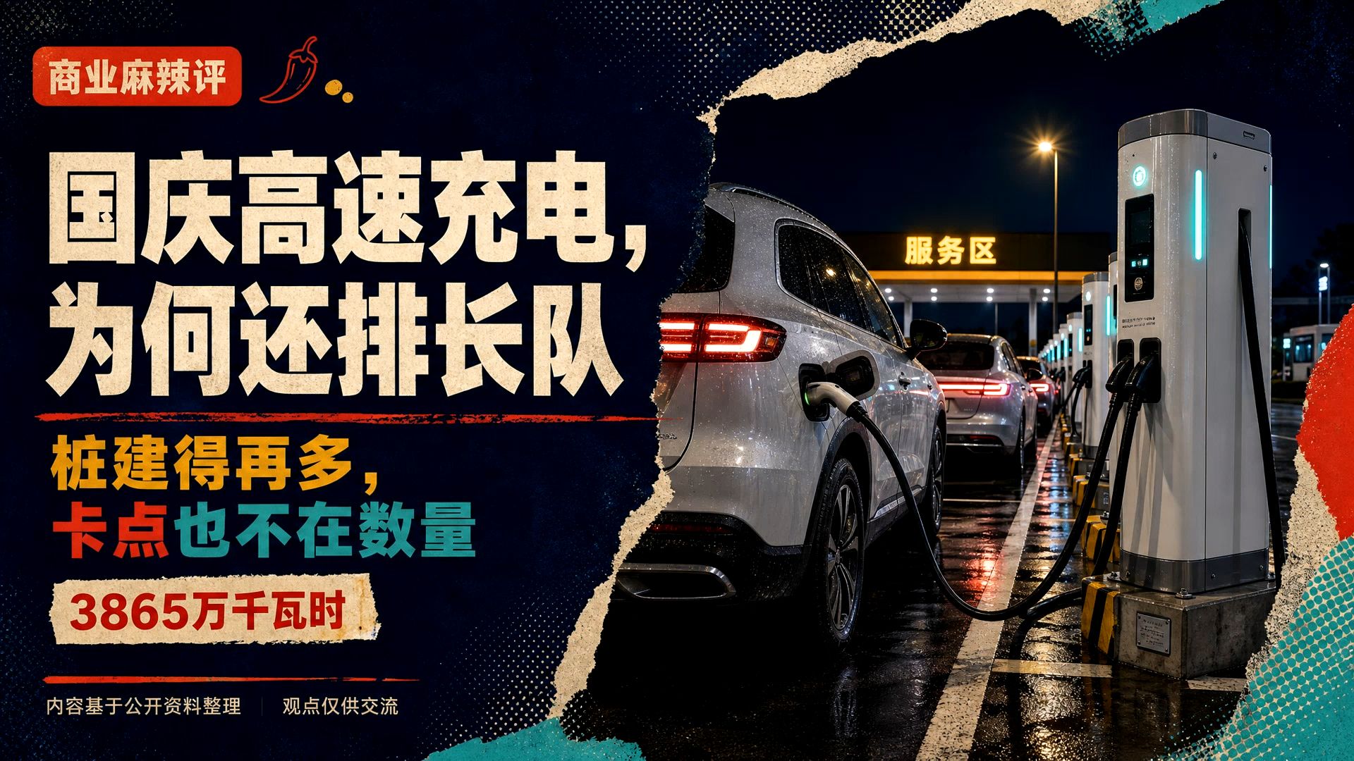 国庆高速充电又排队5小时：桩建到8.9万个，卡点为什么不在数量