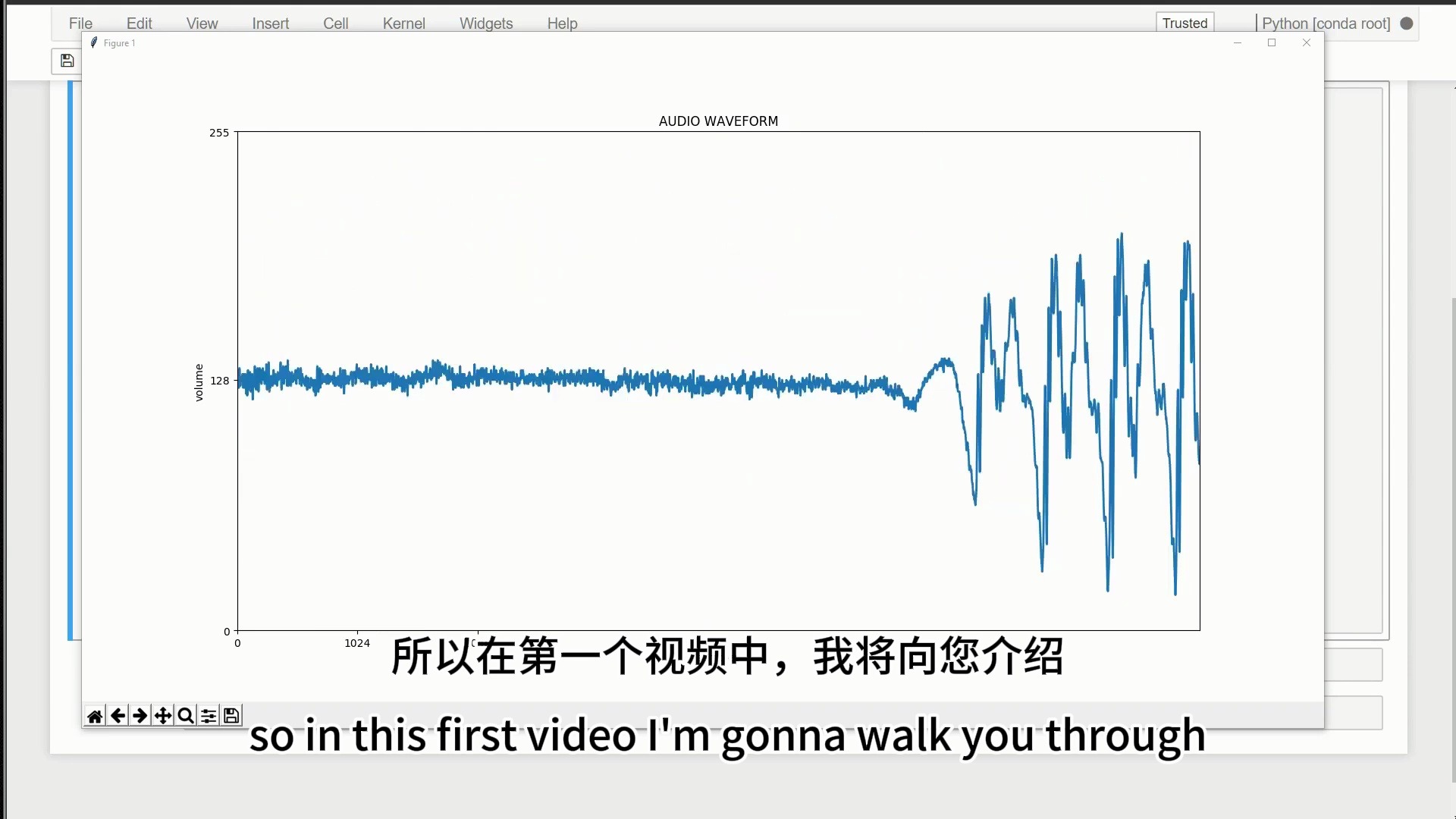 python实现音频频谱可视化分析 Audio Spectrum Analyzer (中英字幕)
