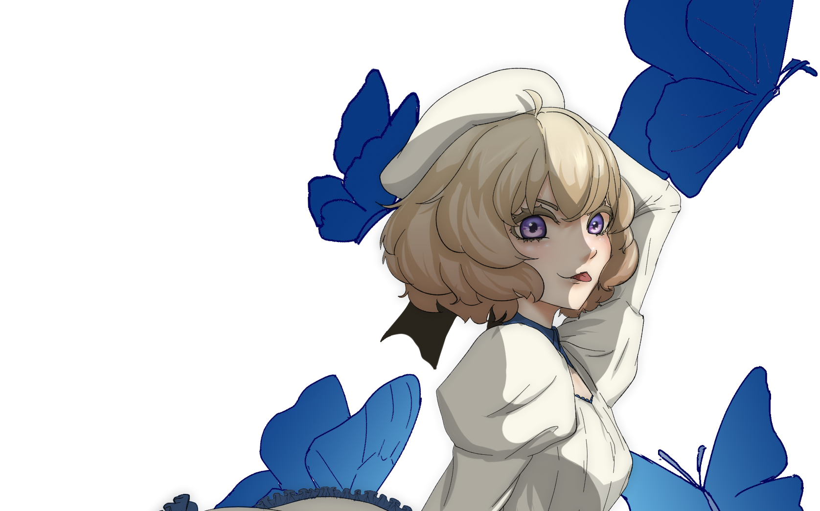 【板绘】虚构推理岩永琴子 绘画过程