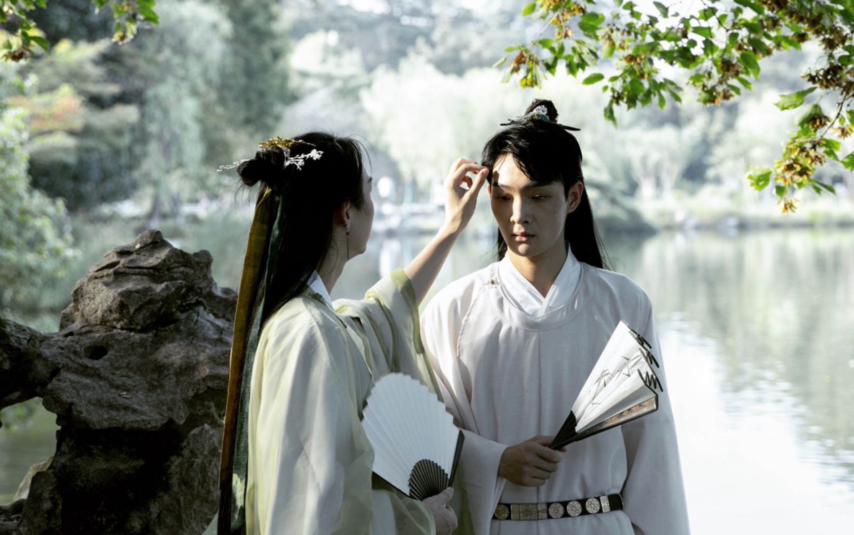 活动作品游老丝美妆第3期古风妆造与直男汉服小哥哥首次组男男cp拍摄