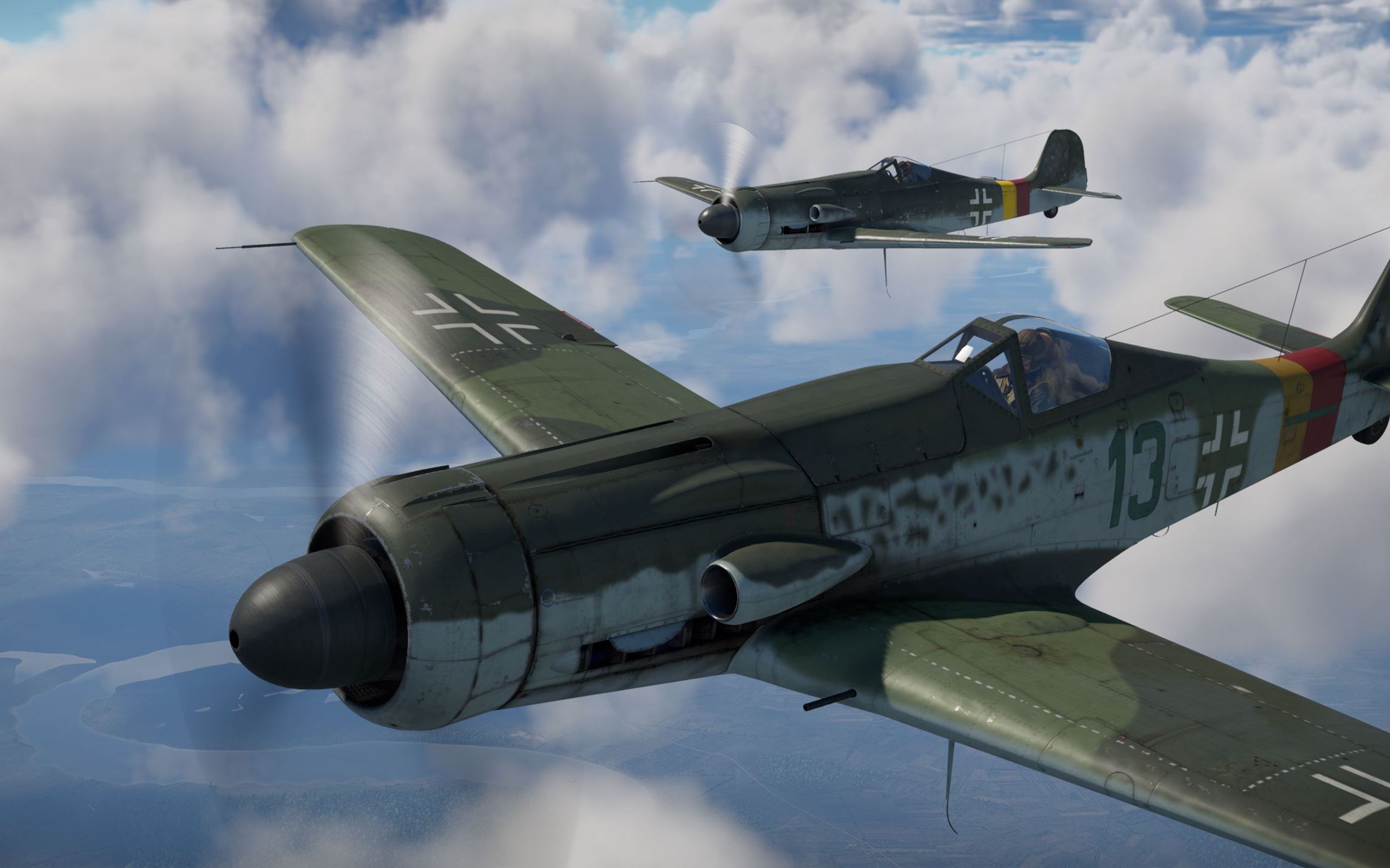 「游戏剪辑」战争雷霆小短片 科隆1944大轰炸 ta-152c拦截b-17轰炸机