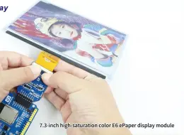 Download Video: E Ink 最强色彩！7.3寸高饱和度彩色电子纸屏，突破视觉极限！这是佳显电子推出的GDEP073E01