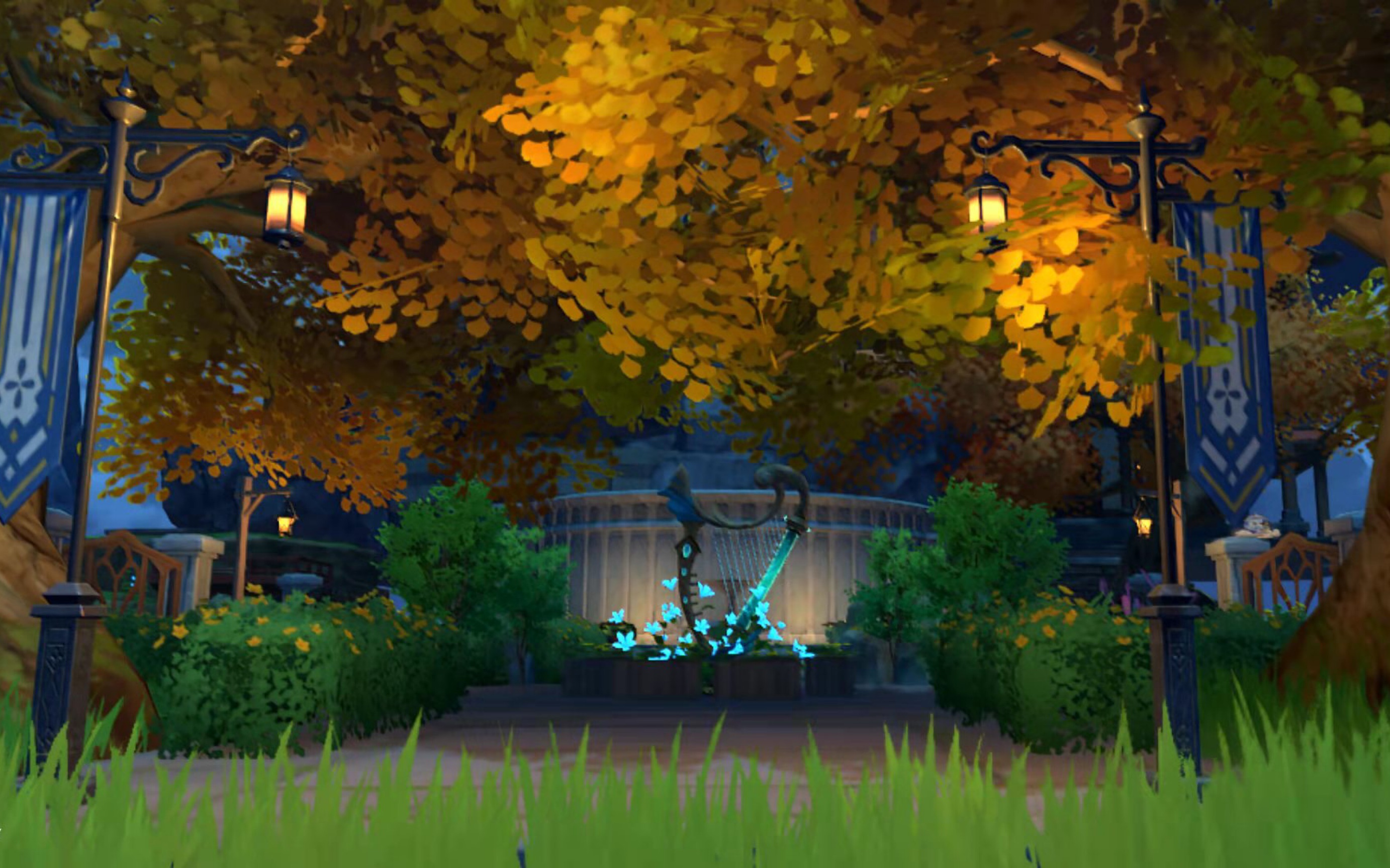 原神家园—蒙德风格自带温泉的小别墅