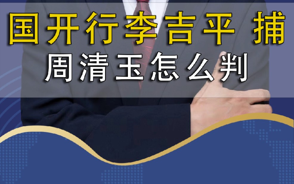 国开行原副行长李吉平被逮捕哔哩哔哩bilibili