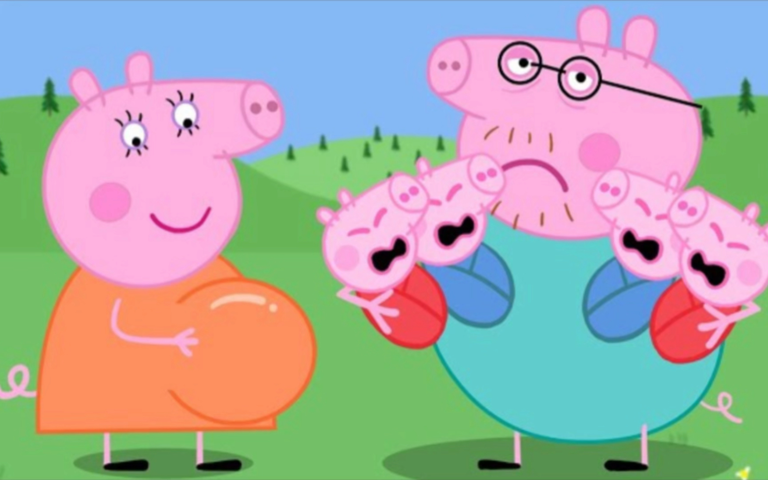 小猪佩奇动画:猪小姐拒绝了猪先生的求婚