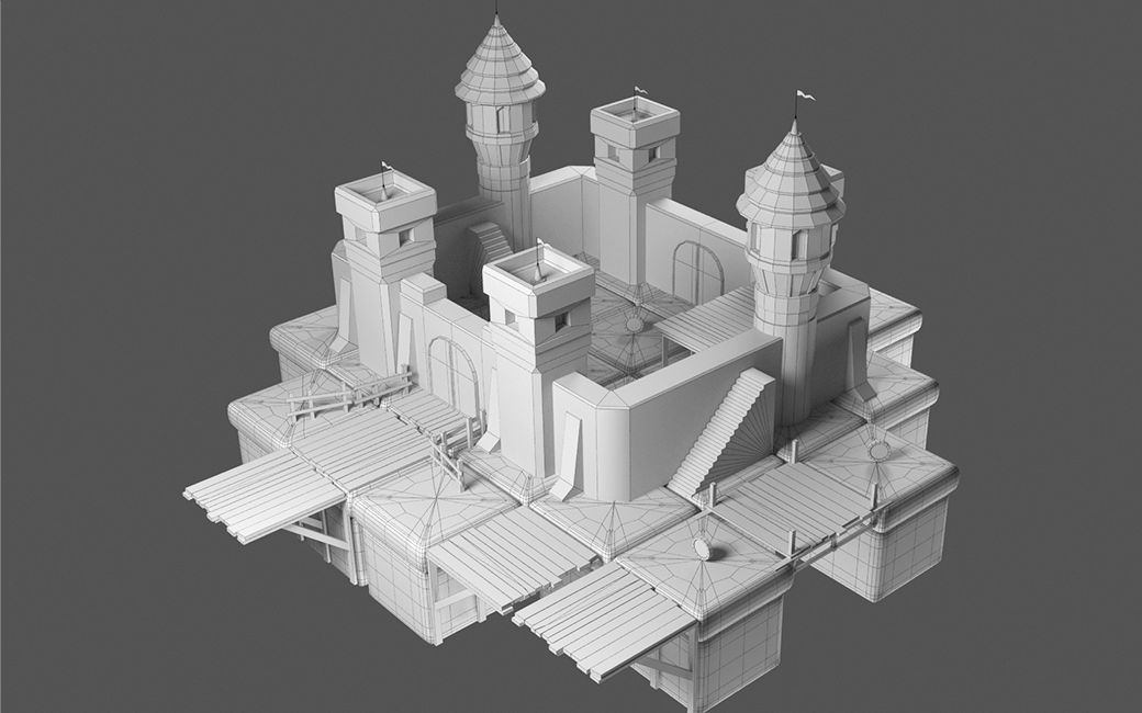 3dmax场景建模教程!