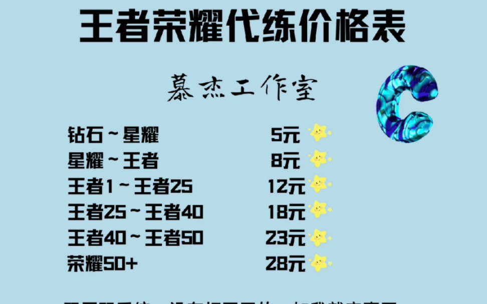 王者荣耀代练!诚信第一,效率高,有需要的联系我