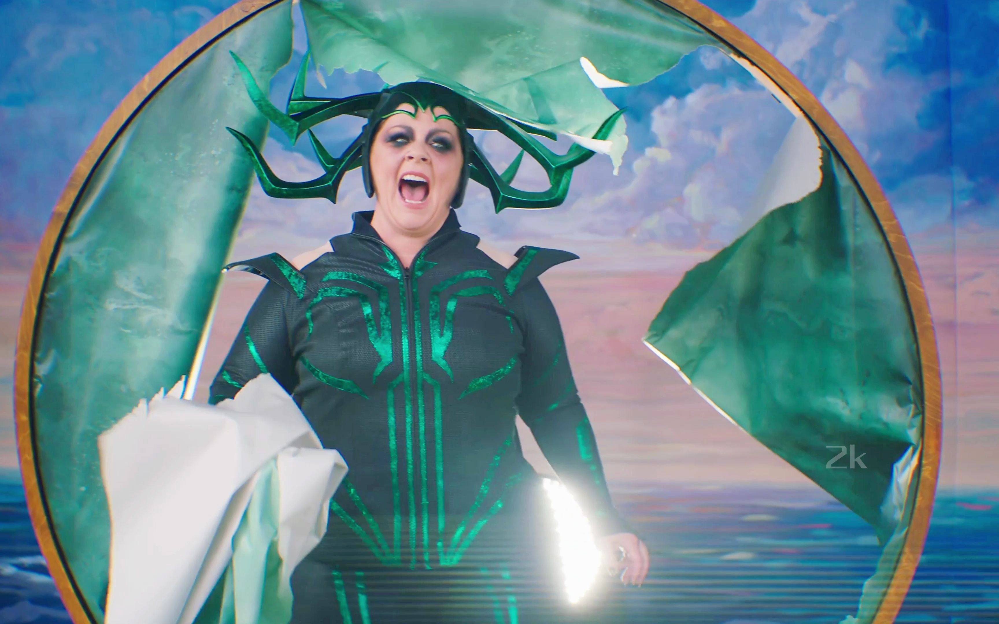 奥丁 你确定你无法阻止这个海拉吗?雷神4搞笑场面