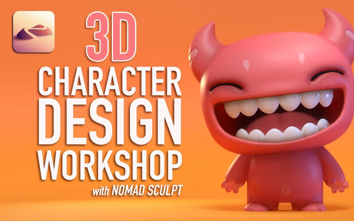 「中英字幕」skillshare - nomad sculpt 3d角色设计