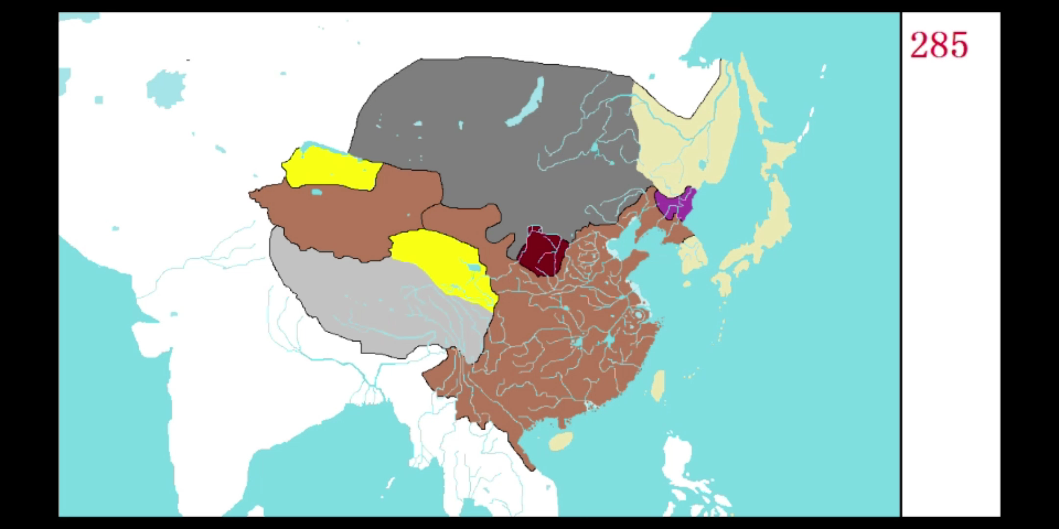 中國曆代疆域變化東晉南北朝