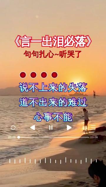 说不出的失落,道不出的难过,心事不能和别人说,因为言一出泪必落伤