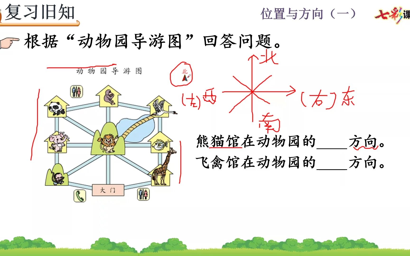 [图]数学复习课 位置与方向（二）