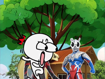 奥特曼偷光头强的东西!