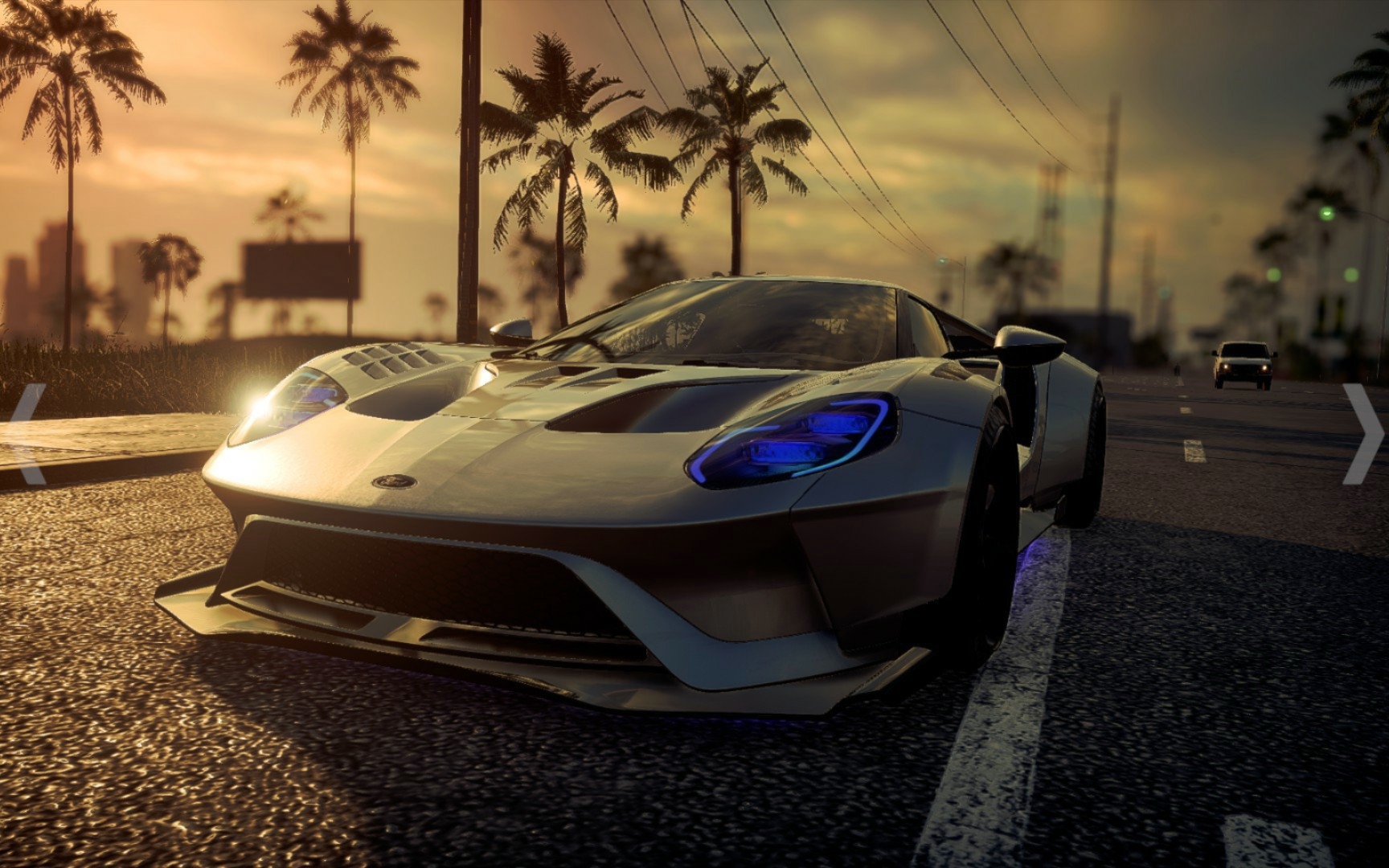 【极品飞车21】好久没玩,车飘水里了,福特gt17 yyds_极品飞车