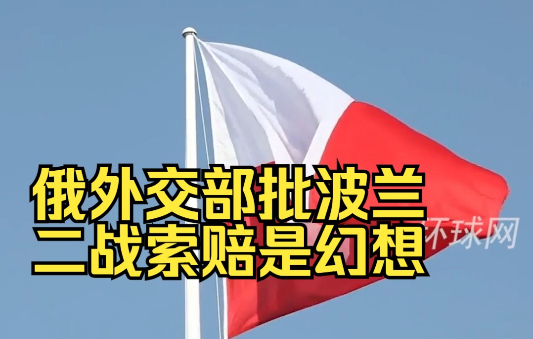 [图]“没有苏联战胜纳粹德国，波兰这个国家就不会存在”俄外交部批波兰二战索赔是幻想