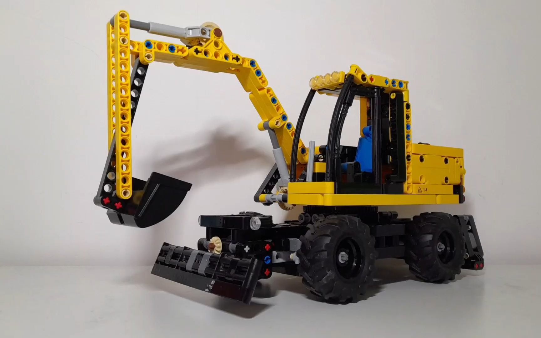 小型轮式挖掘机 lego乐高 technic科技/机械 moc